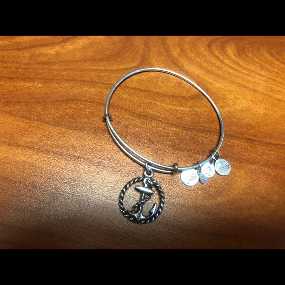 Anchor Alex & Ani charm bracelet-Silver